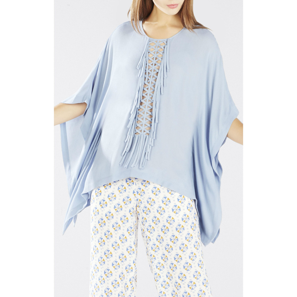 💕BCBGMAXAZRIA💕 Ramzie Fringe Kafta Top